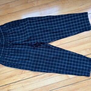 Madewell Women’s Black and White Checkered Pants